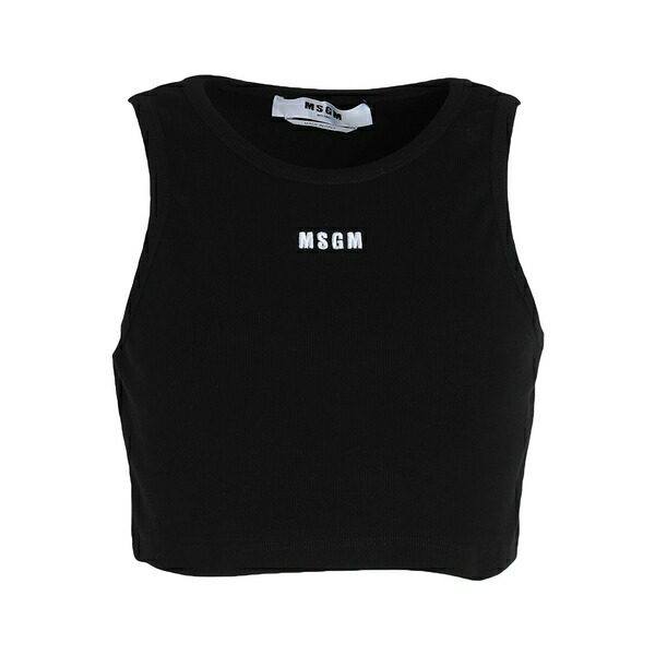 【送料無料】 エムエスジイエム レディース Tシャツ トップス Tops Black