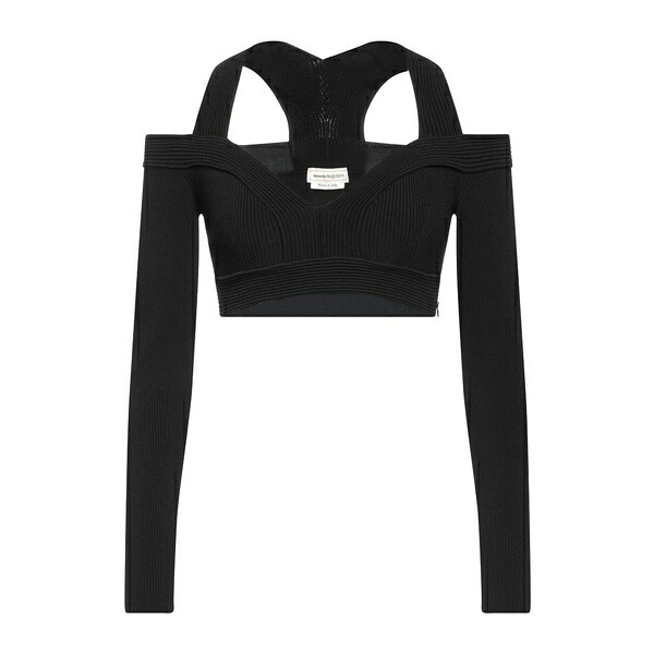 【送料無料】 マックイーン レディース Tシャツ トップス Tops Black|asty
