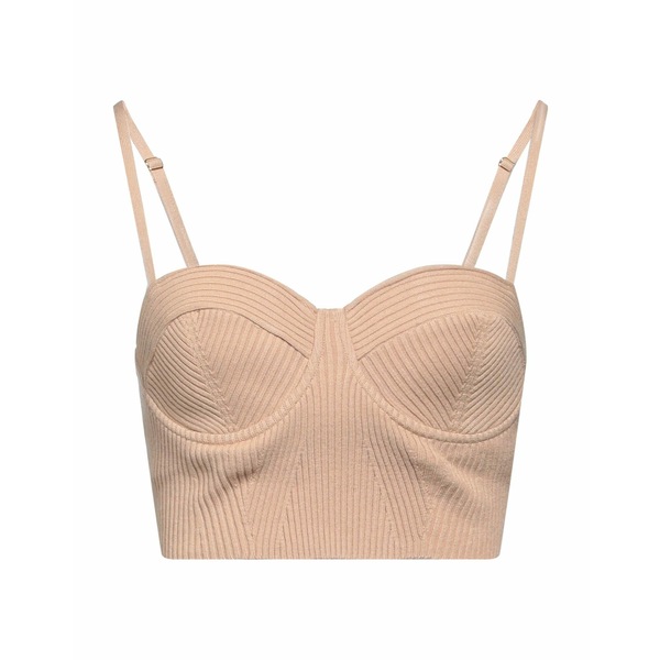 【送料無料】 エリザベスフランキ レディース Tシャツ トップス Tops Beige
