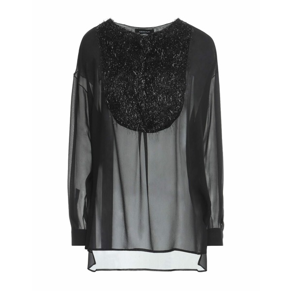 【送料無料】 ファビアナ フィリッピ レディース Tシャツ トップス Tops Black|asty