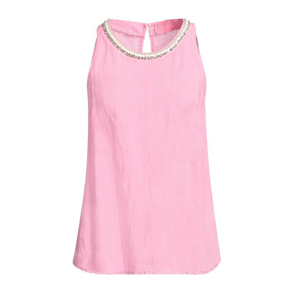【送料無料】 １２０％リノ レディース Tシャツ トップス Tops Pink｜asty