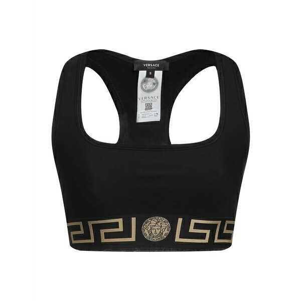 【送料無料】 ヴェルサーチ レディース Tシャツ トップス Tops Black｜asty 35,620円