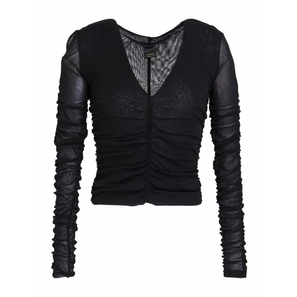 【送料無料】 ピンコ レディース Tシャツ トップス Tops Black｜asty 28,480円