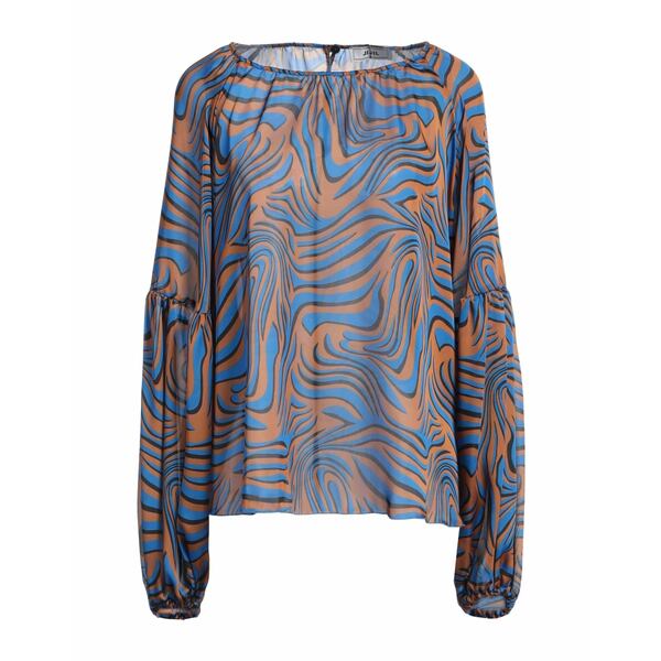 【送料無料】 ジジル レディース Tシャツ トップス Tops Blue