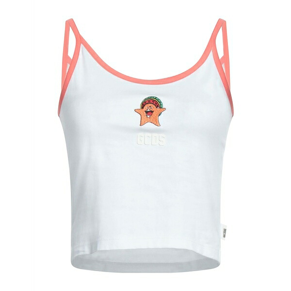 【送料無料】 ジーシーディーエス レディース Tシャツ トップス Tops White