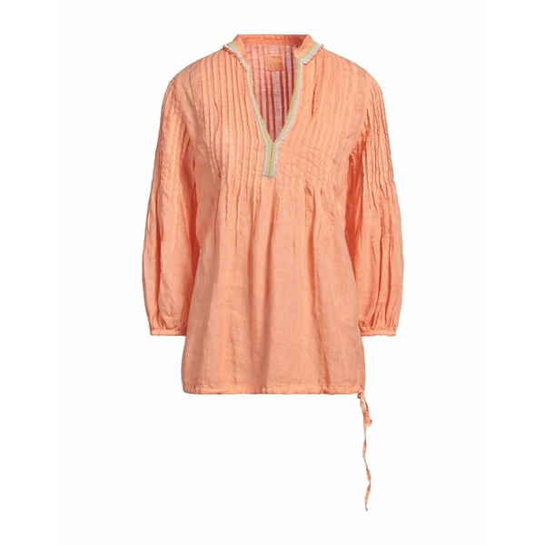 【送料無料】 １２０％リノ レディース Tシャツ トップス Tops Orange