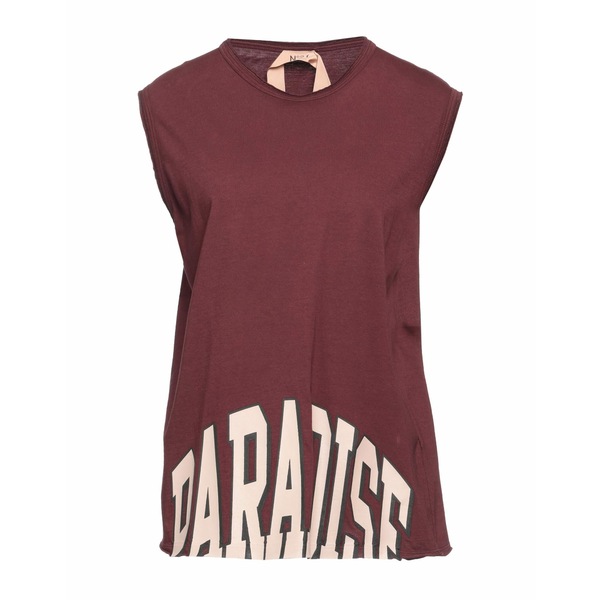 【送料無料】 ヌメロ ヴェントゥーノ レディース Tシャツ トップス Tops Red