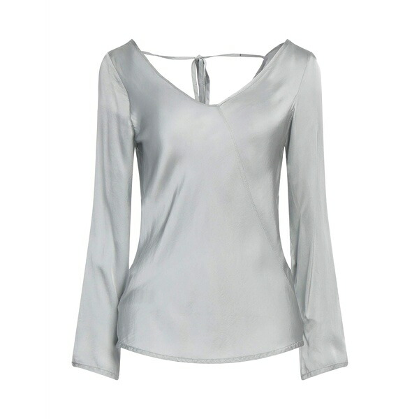 【送料無料】 マニラグレース レディース Tシャツ トップス Tops Grey