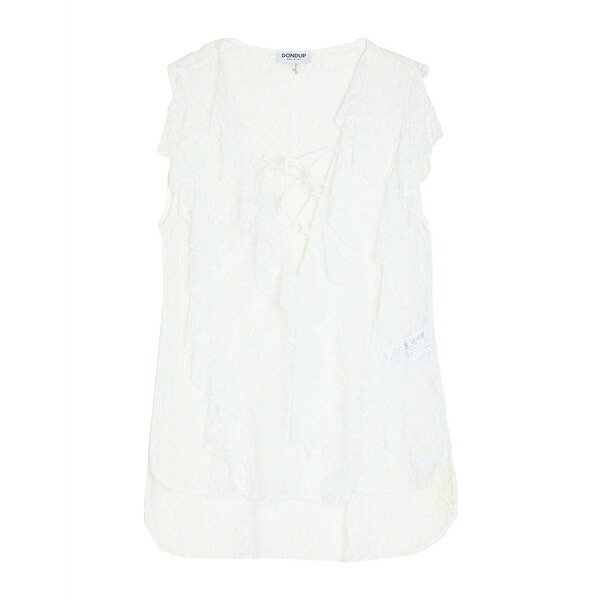【送料無料】 ドンダップ レディース Tシャツ トップス Tops White