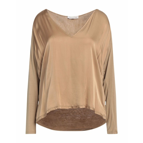 【送料無料】 マニラグレース レディース Tシャツ トップス Tops Beige