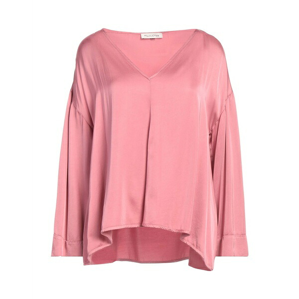 【送料無料】 マニラグレース レディース Tシャツ トップス Tops Pink|asty