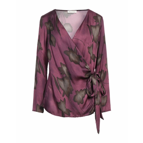【送料無料】 マニラグレース レディース Tシャツ トップス Tops Purple