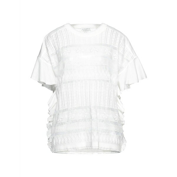 【送料無料】 バランタイン レディース ニット&セーター アウター Sweaters White|asty
