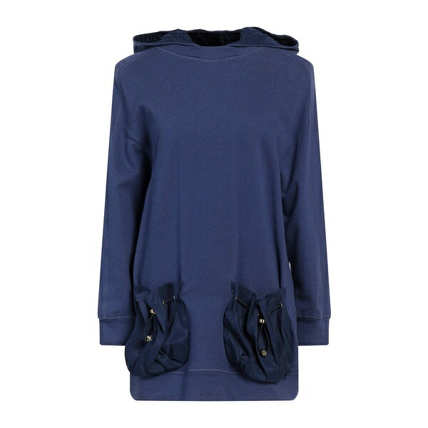 【送料無料】 エリザベスフランキ レディース パーカー・スウェットシャツ アウター Sweatshirts Blue