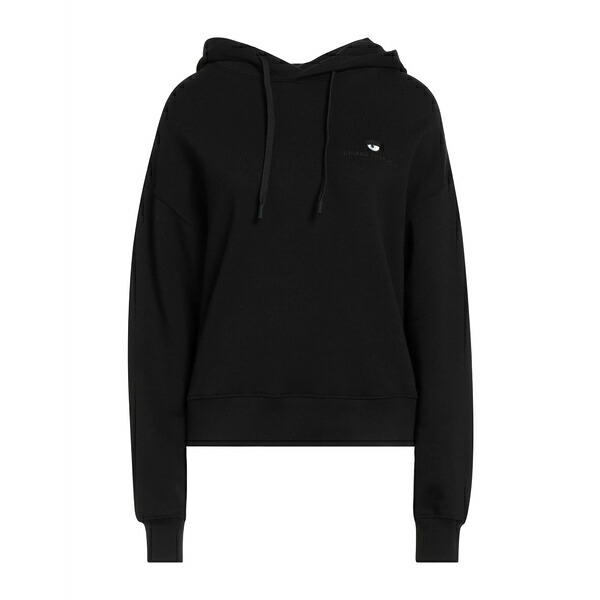 【貨物輸送無料】 シアラフェラーニ レディース パーカー・スウェットシャツ アウター Sweatshirts Black