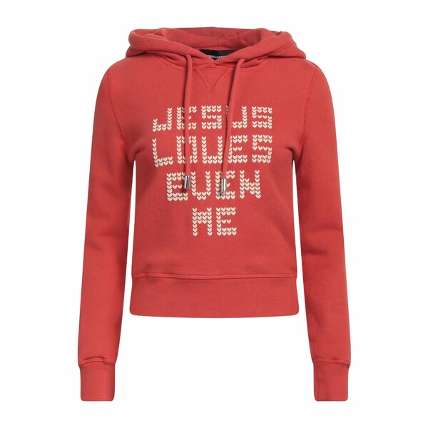 【送料無料】 ディースクエアード レディース パーカー・スウェットシャツ アウター Sweatshirts Red 28,470円