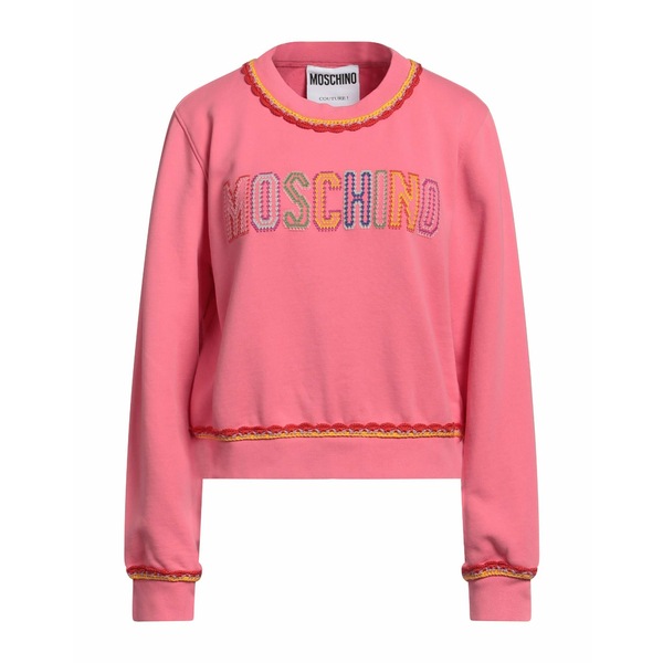 【送料無料】 モスキーノ レディース パーカー・スウェットシャツ アウター Sweatshirts Pink