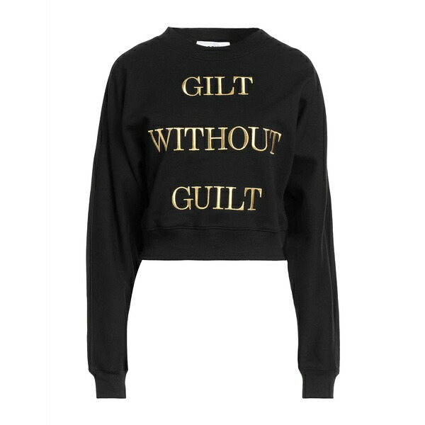 【貨物輸送無料】 モスキーノ レディース パーカー・スウェットシャツ アウター Sweatshirts Black