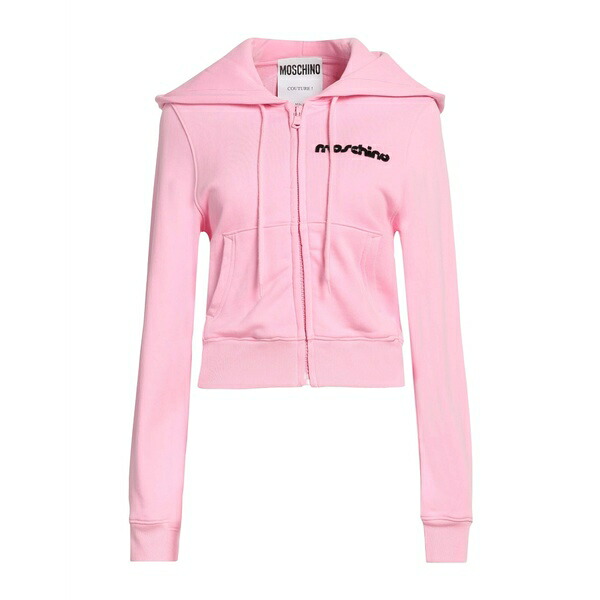 【送料無料】 モスキーノ レディース パーカー・スウェットシャツ アウター Sweatshirts Pink