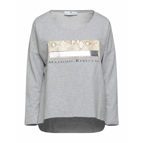 【送料無料】 マッシモ レベッキ レディース パーカー・スウェットシャツ アウター Sweatshirts Grey