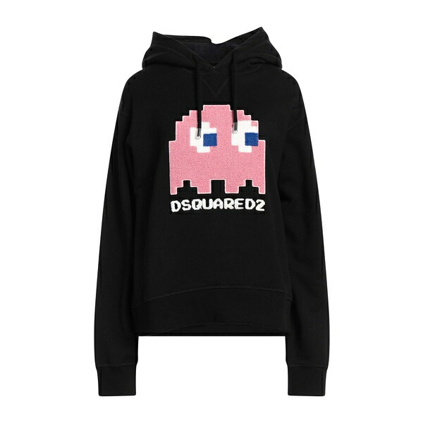 【送料無料】 ディースクエアード レディース パーカー・スウェットシャツ アウター Sweatshirts Black