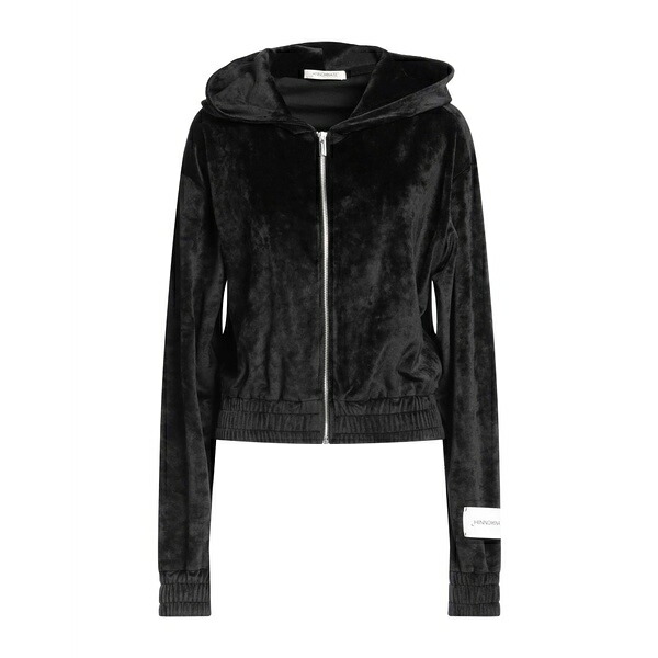 【貨物輸送無料】 ヒノミネイト レディース パーカー・スウェットシャツ アウター Sweatshirts Black トップス-レディースファッション-スウェット・トレーナー