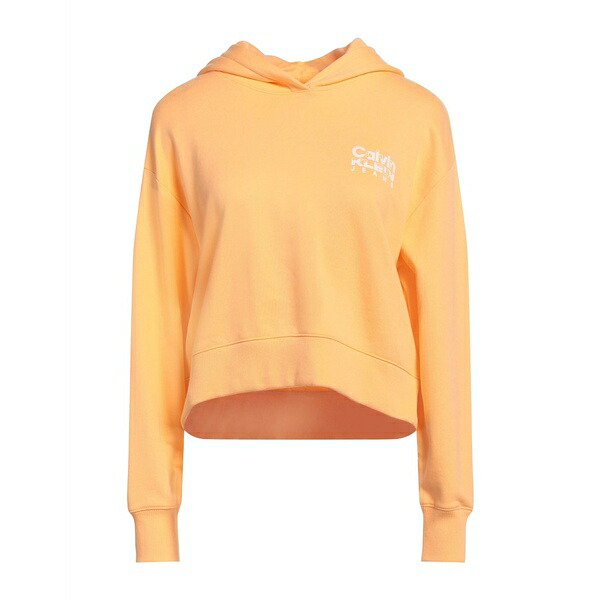 【貨物輸送無料】 カルバンクライン レディース パーカー・スウェットシャツ アウター Sweatshirts Orange
