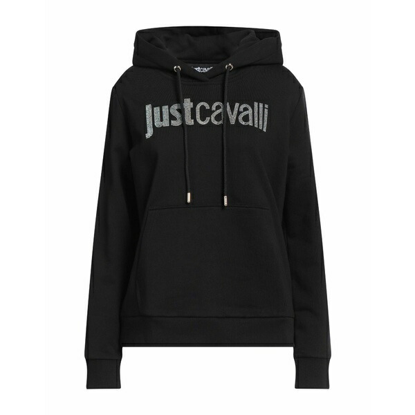 【送料無料】 ロベルトカヴァリ レディース パーカー・スウェットシャツ アウター Sweatshirts Black