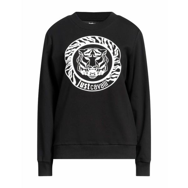【貨物輸送無料】 ロベルトカヴァリ レディース パーカー・スウェットシャツ アウター Sweatshirts Black