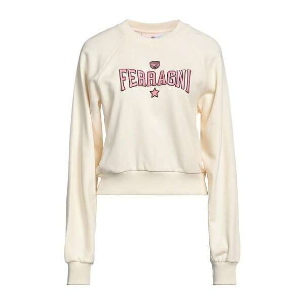 【貨物輸送無料】 シアラフェラーニ レディース パーカー・スウェットシャツ アウター Sweatshirts White