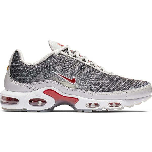 Nike ナイキ メンズ スニーカー  【Nike Air Max Plus Wave Grid Grey】  大きさ US_9(27.0珊) Neutral Grey/White-Varsity Red