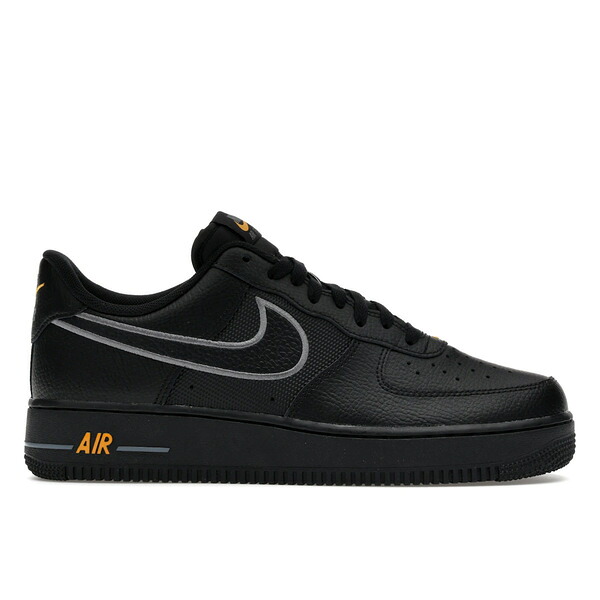 Nike ナイキ メンズ スニーカー  【Nike Air Force 1 Low Black Laser Orange】  大いさ US_M_14 Black/Laser Orange/Metallic Silver