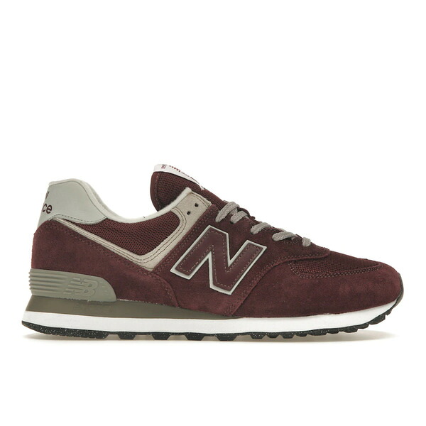 New Balance ニュー平衡にする メンズ スニーカー  【New Balance 574 Burgundy White】  大きさ US_M_15 Brutgundy/Grey/White