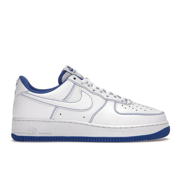 Nike ナイキ メンズ スニーカー  【Nike Air Force 1 Low \u002707 White Game Royal】  大きさ US_6.5(24.5珊) White/White-Game Royal