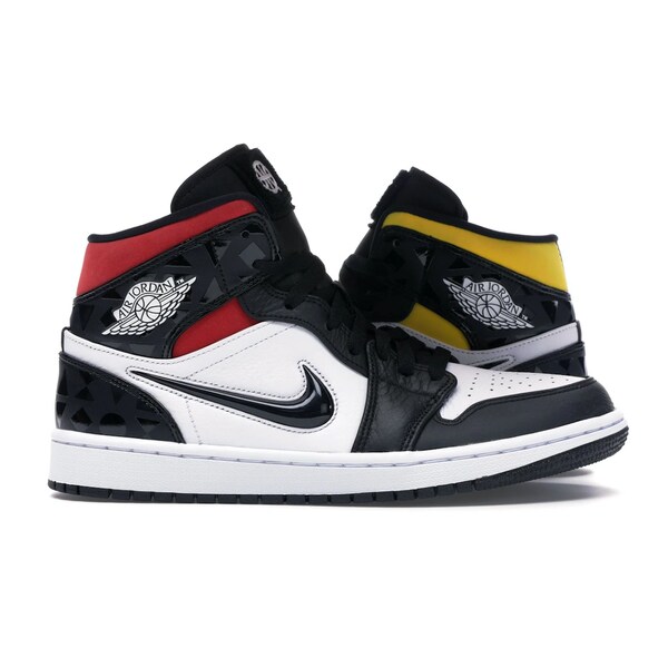 Jordan ジョーダン メンズ スニーカー  【Jordan 1 Mid Quai 54 (2019)】  大きさ US_12(30.0珊) White/Black-Multi-Color