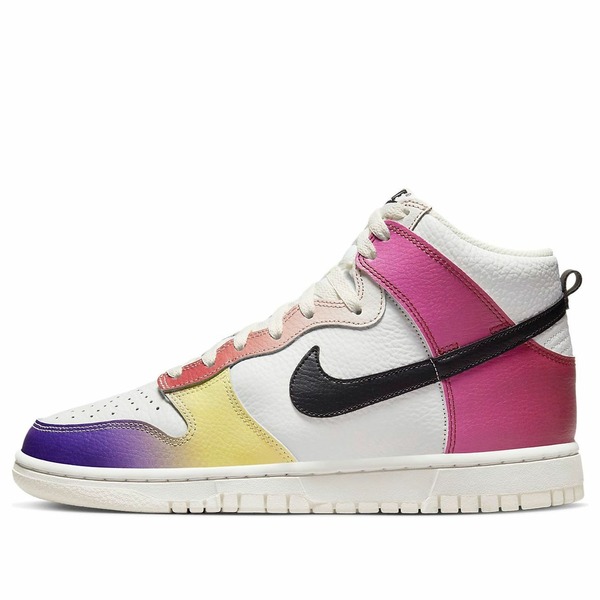 Nike ナイキ レディース スニーカー WHITE/PINK/PURPLE 【(WMNS) Nike Dunk High 'Multi-Color Gradient' FD0802-100】 サイズ US_W_10.5|asty