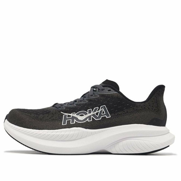 HOKA ONE ONE ホカオネオネ レディース スニーカー Black/White 【(WMNS) HOKA ONE ONE Mach 6 Wide 'Black White' 1147834-BWHT】 サイズ US_7(24.0cm)｜asty