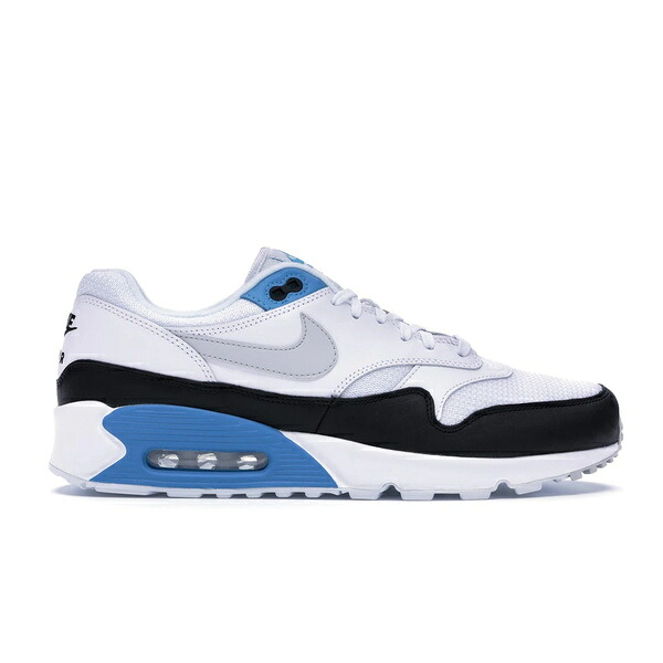 Nike ナイキ メンズ スニーカー  【Nike Air Max 90/1 Laser Blue】  大いさ US_8(26.0珊) White/Neutral Grey-Black-Laser Blue メンズ靴-スニーカー-靴