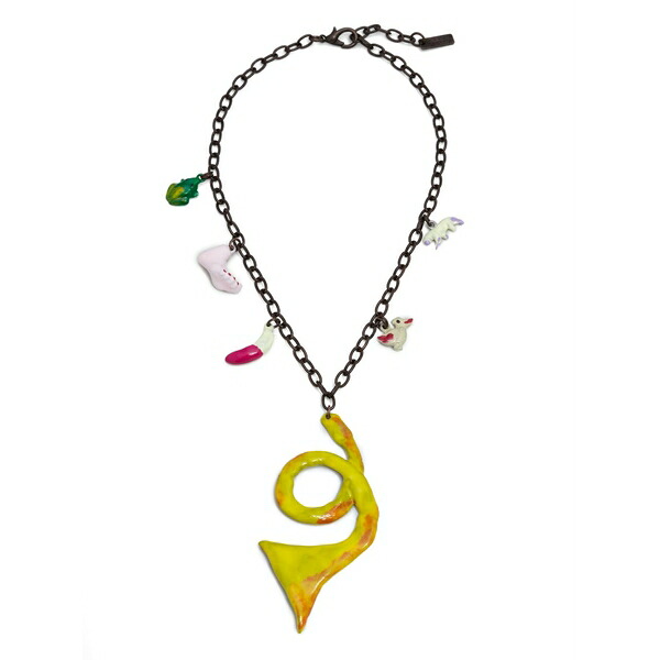 マルニ メンズ 首飾り・チョー鉄道車両 佩び物 Bead-detailing chain-link necklace  Silver