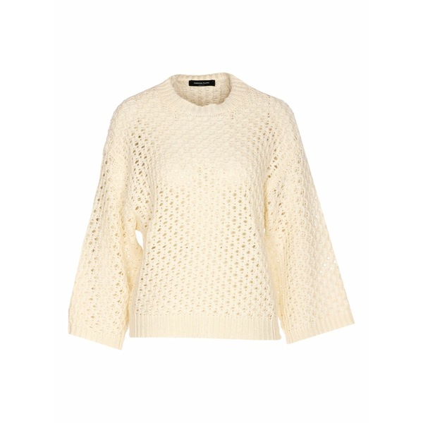 ファビアナ フィリッピ レディース 編み物\u0026プルオーバー アウター Sequin-detail crew-neck sweater Neutrals