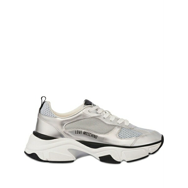 優しいこと モスキーノ レディース スニーカー シューズ Lace-up sneakers Silver