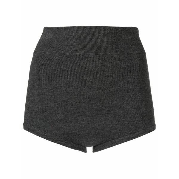 カシミア イン ラブ レディース カジュアルパンツ ボトムス Felix knitted high-waist shorts Grey｜asty