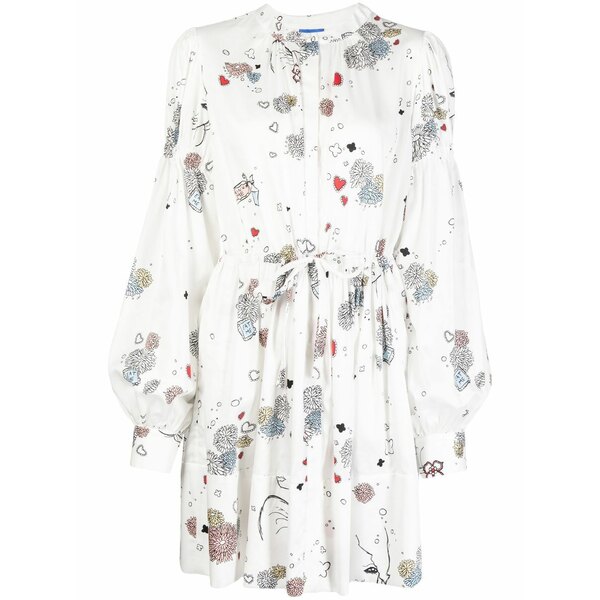 マッグロー レディース ワンピース トップス In cahoots printed mini dress White｜asty