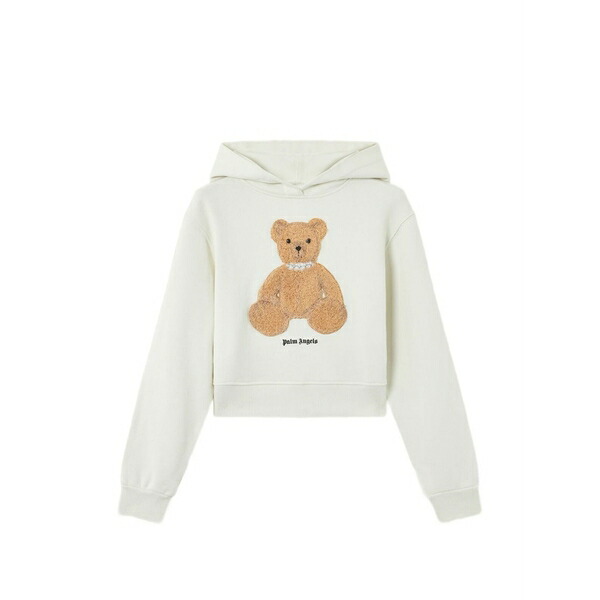 パーム・エンジェルス レディース パーカー・スウェットシャツ アウター Bear-graphic hoodie White