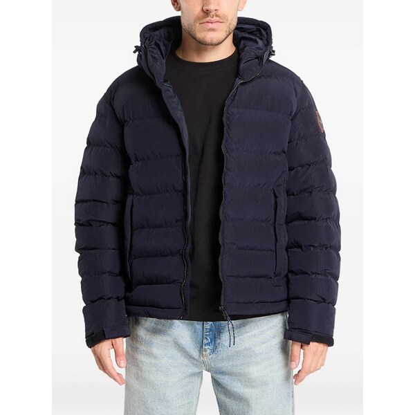 ナパピリ メンズ ジャケット＆ブルゾン アウター Hooded padded jacket Blue｜asty