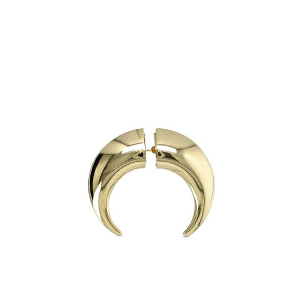 米国海兵隊員 独居室 メンズ ピアス・イヤリング 添え物 Regenerated moon stud earring Gold