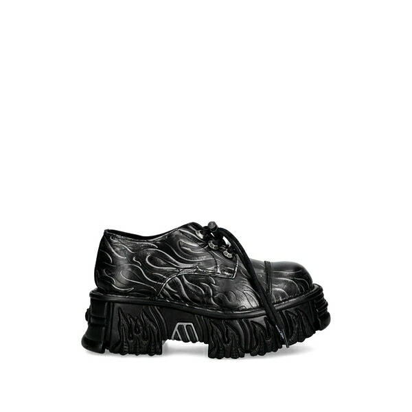 ニューロック レディース スニーカー シューズ Flame-print trainers Black｜asty