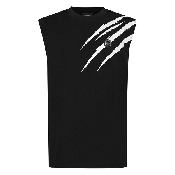 プレインスポーツ メンズ Tシャツ トップス Logo-print tank top Black｜asty 24,600円