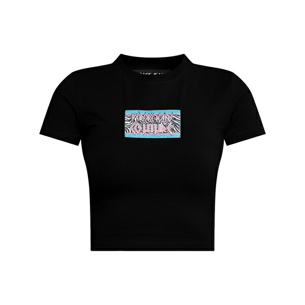 ベルサーチ レディース Tシャツ トップス Logo-patch t-shirt Black|asty