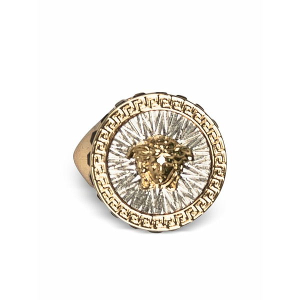 ヴェルサーチ メンズ 輪っか 佩び物 Medusa head ring Gold